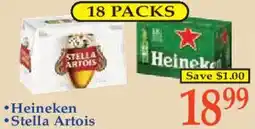 Market Basket Heineken Stella Artois offer
