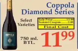 Market Basket Coppola Diamond Series offer