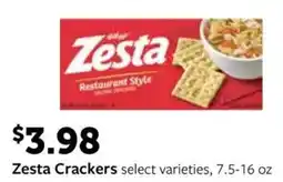 Fareway Zesta Crackers offer