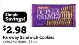 Fareway Fareway sandwich cookies offer