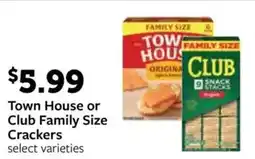 Fareway Town House or Club Family Size Crackers offer