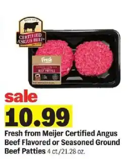 Meijer Fresh from Meijer Certified Angus Beef Patties offer