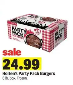 Meijer Holten's Party Pack Burgers offer