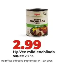 Hy-Vee Hy-Vee mild enchilada sauce offer