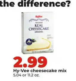 Hy-Vee Hy-Vee cheesecake mix offer