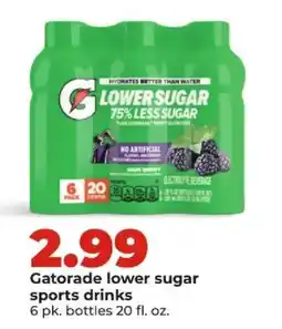 Hy-Vee Gatorade lower sugar sports drinks offer