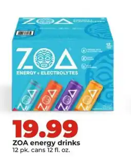 Hy-Vee Zoa energy drinks offer