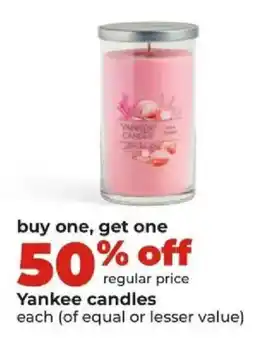 Hy-Vee Yankee candles offer
