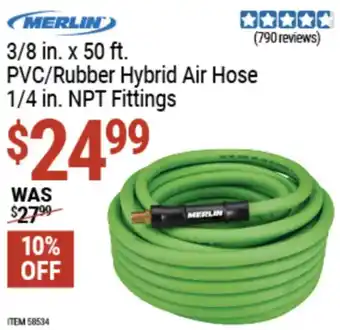Merlin pvc/rubber hybrid air hose