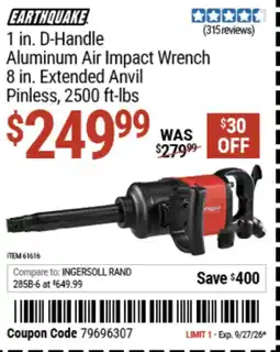 Harbor Freight Tools 1 in. D-Handle Aluminum Air Impact Wrench offer