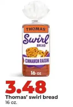 Hy-Vee Thomas' swirl bread offer