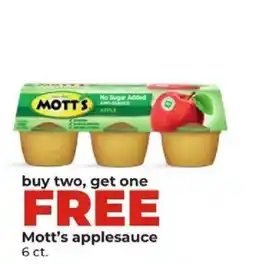 Hy-Vee Mott's applesauce offer
