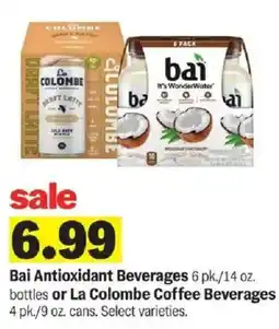 Meijer Bai Antioxidant Beverages or La Colombe Coffee Beverages offer