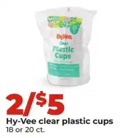 Hy-Vee Hy-Vee clear plastic cups offer