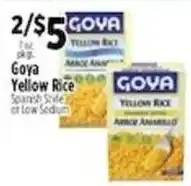 Pioneer Supermarkets Goya yellow rice offer