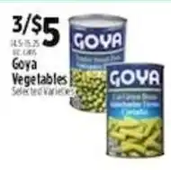 Pioneer Supermarkets Goya Vegetables Selected Varieties offer