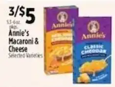 Pioneer Supermarkets Annie's Macaroni & Cheese offer