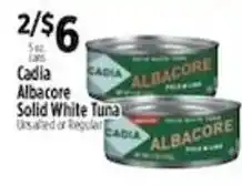 Pioneer Supermarkets Cadia Albacore Solid White Tuna offer
