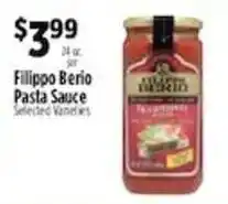 Pioneer Supermarkets Filippo Berio Pasta Sauce offer