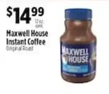 Pioneer Supermarkets Maxwell House instant coffee offer
