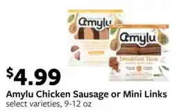 Fareway Amylu Chicken Sausage or Mini Links offer