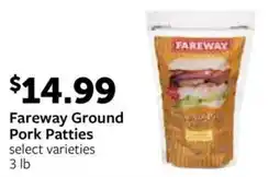 Fareway Fareway Ground Pork Patties offer