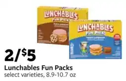 Fareway Lunchables Fun Packs offer