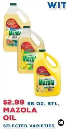 Pioneer Supermarkets Mazola Oil offer
