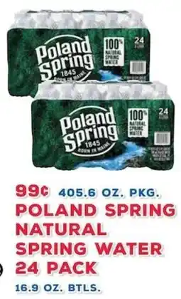 Pioneer Supermarkets Poland spring natural spring water offer