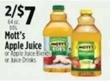 Pioneer Supermarkets Mott's Apple Juice offer