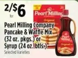 Pioneer Supermarkets Pearl Milling Company Pancake & Waffle Mix or Syrup offer