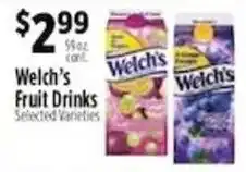 Pioneer Supermarkets Welch's Fruit Drinks offer