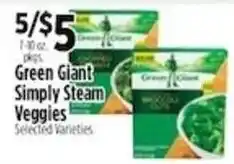 Pioneer Supermarkets Green Giant Simply Steam Veggies offer