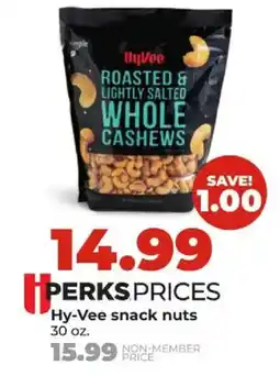 Hy-Vee Hy-Vee roasted & lightly salted whole cashews offer