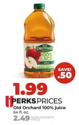 Hy-Vee Old Orchard 100% juice offer