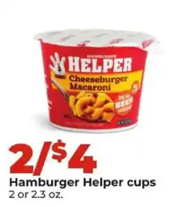 Hy-Vee Hamburger Helper cups offer