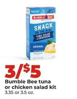 Hy-Vee Bumble Bee tuna or chicken salad kit offer