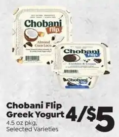 Sentry Chobani Flip Greek Yogurt offer