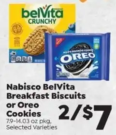 Sentry Nabisco BelVita Breakfast Biscuits or Oreo Cookies offer