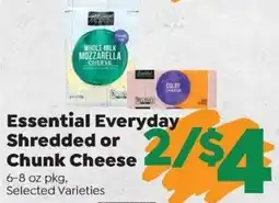 Sentry Essential Everyday Shredded or Chunk Cheese offer