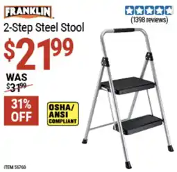 Harbor Freight Tools Franklin 2-step steel stool offer