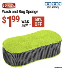 Harbor Freight Tools Grant's Wash and Bug Sponge offer