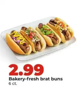 Hy-Vee Bakery-fresh brat buns offer