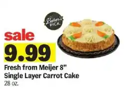 Meijer Meijer Single Layer Carrot Cake offer