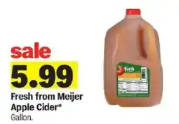 Meijer Fresh from Meijer Apple Cider offer