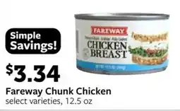 Fareway Fareway chunk chicken offer