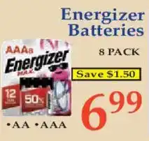 Market Basket Energizer Batteries offer