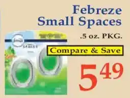 Market Basket Febreze small spaces offer