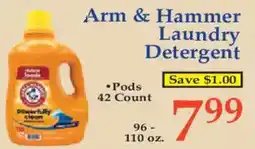 Market Basket Arm & Hammer laundry detergent offer