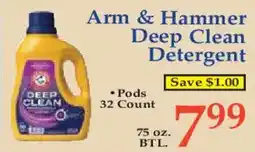 Market Basket Arm & Hammer Deep Clean Detergent offer